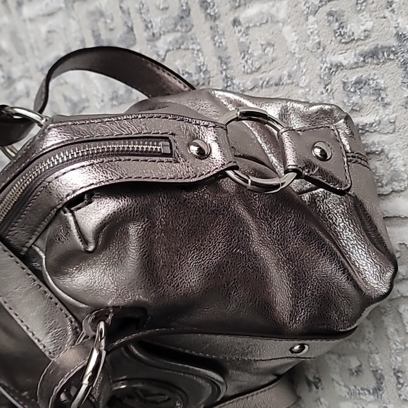 MICHAEL KORS Metallic Fulton Bowler Bag - Picture 11 of 13